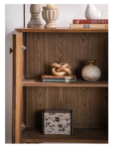 خزانة مدخل مزخرفة من الخشب الصلب – طراز فرنسي كلاس...