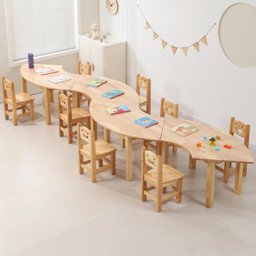 فصل دراسي متكامل – طاولات وكراسي خشبية لرياض الأطف...