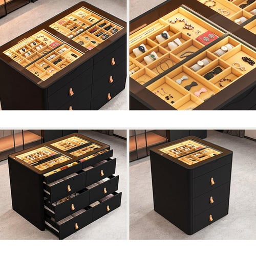 خزانة جزيرة متعددة الطبقات من الخشب الصلب