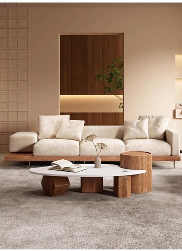 أريكة خشبية صلبة – تصميم فاخر ووحدات بسيطة