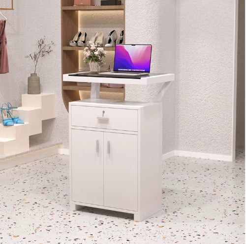 كاونتر استقبال صغير – تصميم عملي وعصري