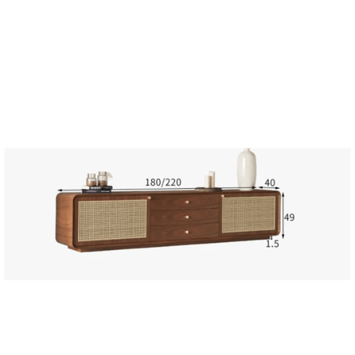 طاولة تلفاز تصميم ريفي