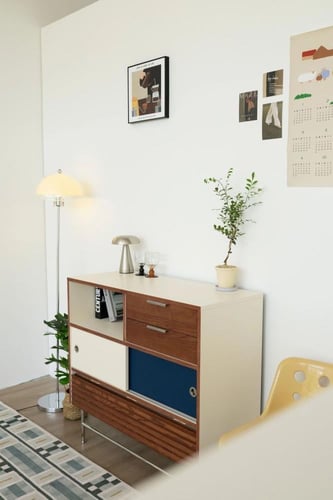 خزانة جانبية عتيقة الطراز – باوهاوس / تخزين متعدد...