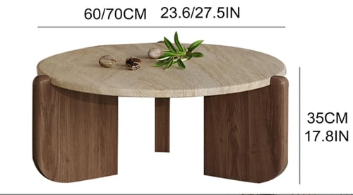 طاولة قهوة عصرية بتصميم دائري