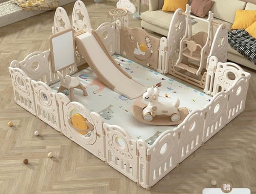 منطقة لعب داخلية متكاملة للأطفال (الكل في واحد)