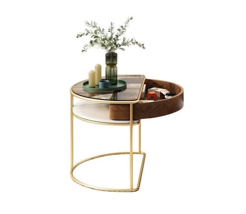 طاولة قهوة عصرية متعددة الوظائف مع تخزين ذكي