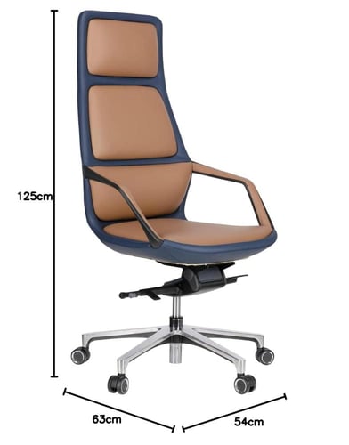 كرسي مكتب تنفيذي فاخر – جلد