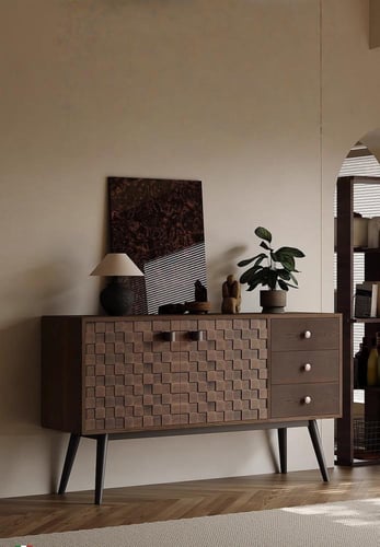 خزانة أدراج خشبية كلاسيكية