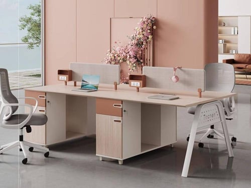 مكتب موظفين محطة عمل فاخر مع منفذ كهرباء – جزء من...