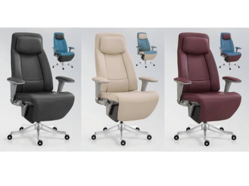 كرسي مكتب فاخر بتصميم مريح ودعم كامل للعمود الفقري