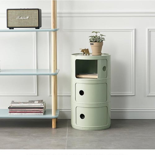 طاولة جانبية دائرية متعددة الطبقات – تصميم عصري