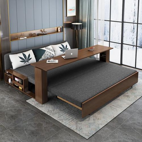 أريكة سرير متعددة الاستخدامات من الخشب الصلب