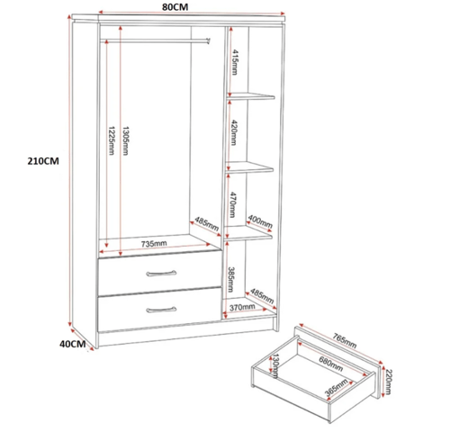 دولاب ملابس بتصميم مميز