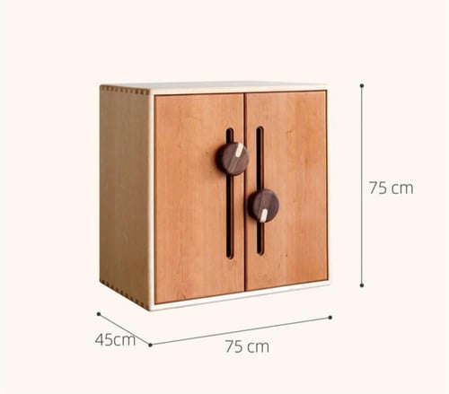 خزانة أدراج خشبية صلبة
