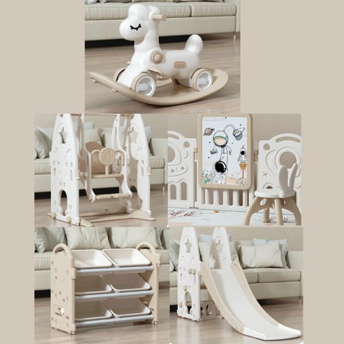 منطقة لعب داخلية متكاملة للأطفال (الكل في واحد)