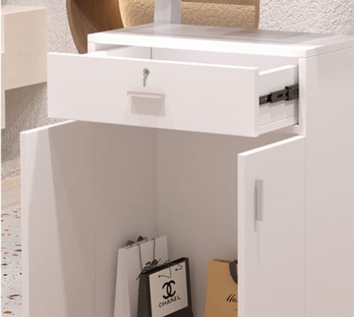 كاونتر استقبال صغير – تصميم عملي وعصري