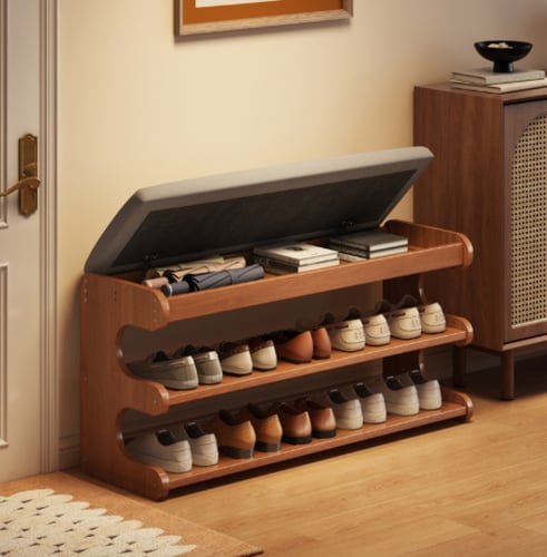 مقعد جزامه مع ارفف تخزين