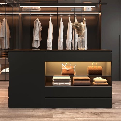 خزانة أدراج فاخرة من الخشب الصلب