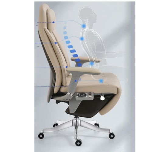 كرسي مكتب فاخر بتصميم مريح ودعم كامل للعمود الفقري