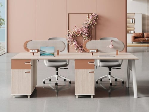 مكتب موظفين محطة عمل فاخر مع منفذ كهرباء – جزء من...