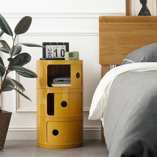 طاولة جانبية دائرية متعددة الطبقات – تصميم عصري