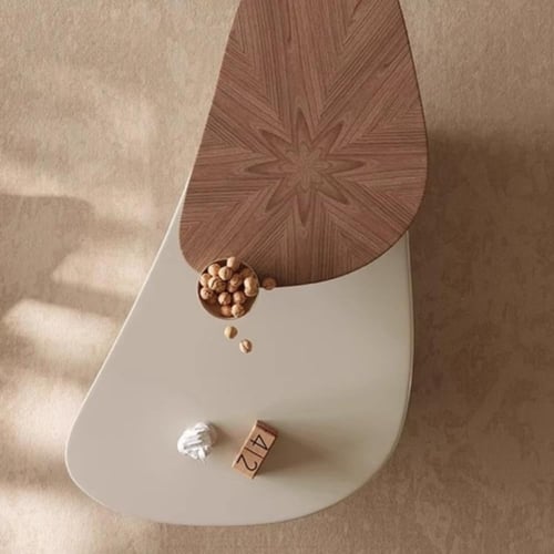 طاولة قهوة قابلة للدوران – تصميم عصري غير منتظم