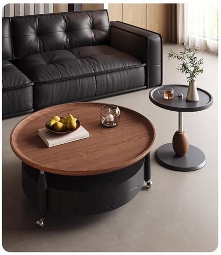 طقم طاولة قهوة وطاولة جانبية – تصميم عصري