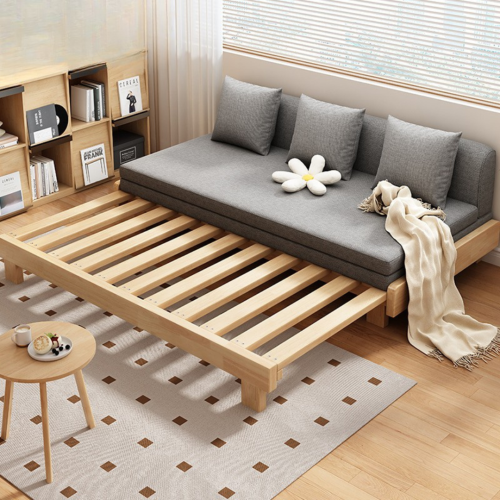 اريكة سرير خشب المطاط الشمالي