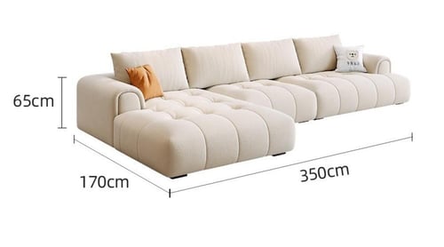 طقم كنب القماش الناعم الفاخرة