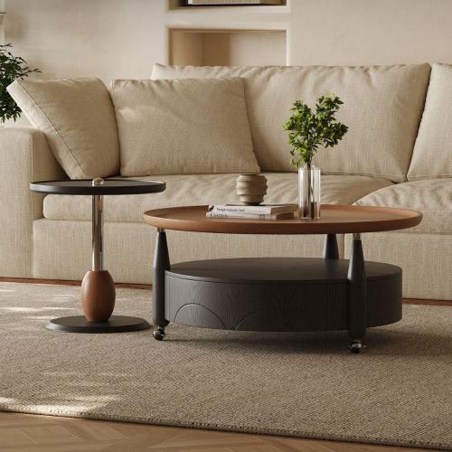 طقم طاولة قهوة وطاولة جانبية – تصميم عصري