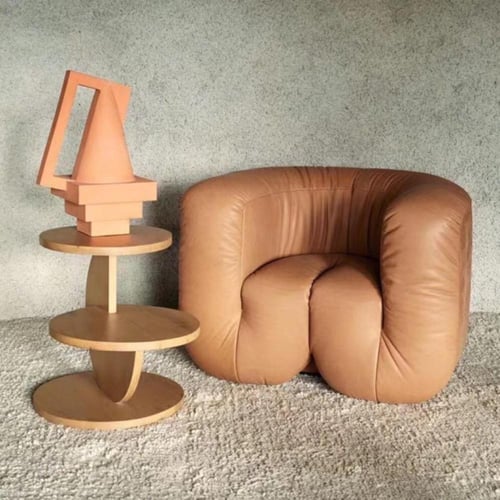 كرسي فردي فاخر بتصميم عصري فني