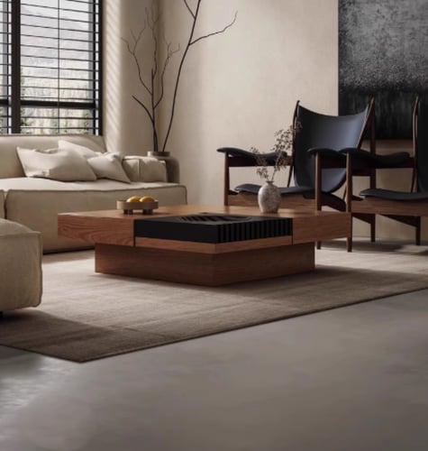 طاولة قهوه بتصميم فريد