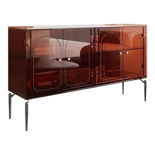 خزانة جانبية إيطالية من الأكريليك