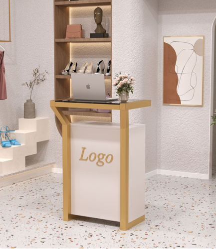 كاونتر استقبال صغير – تصميم عملي وعصري