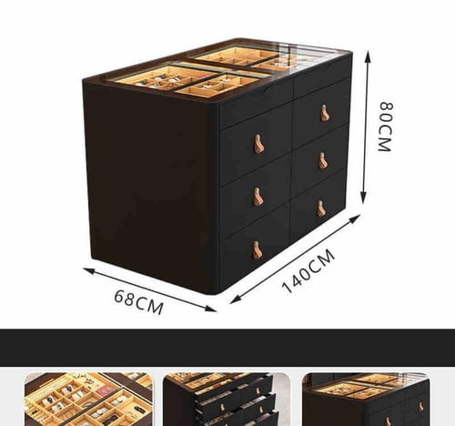 خزانة جزيرة متعددة الطبقات من الخشب الصلب