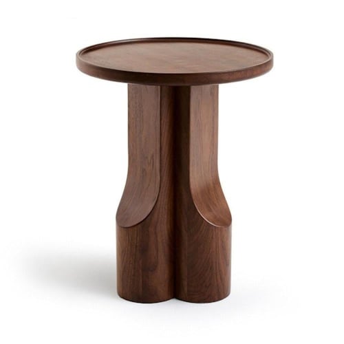 طاولة جانبية خشبية بتصميم راقي