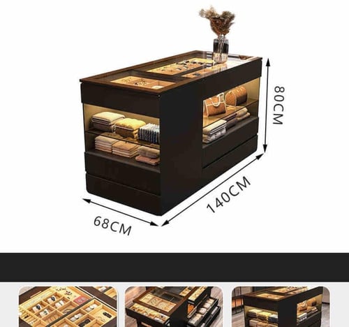 خزانة أدراج فاخرة من الخشب الصلب