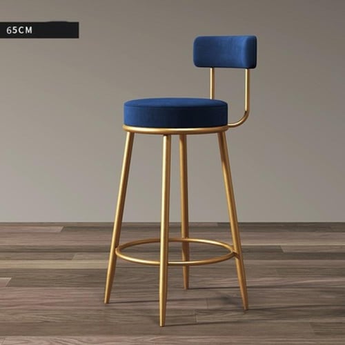 كرسي بار مع مسند للظهر بتصميم عصري