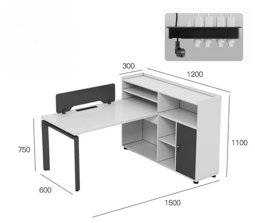 مكتب موظفين بتصميم عملي