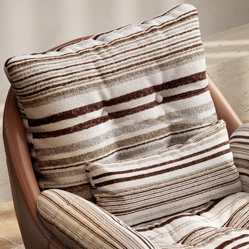 كرسي مفرد بوهيمي مع مسند للقدمين