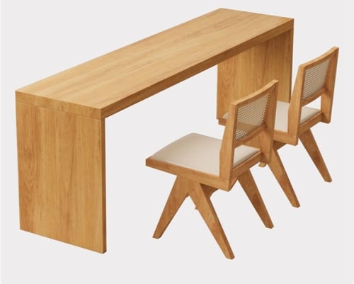 طاولة بار خشبية صلبة مثبتة على الحائط – تصميم نورد...