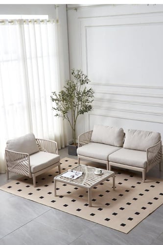 أريكة شرفة على الطراز الإسكندنافي