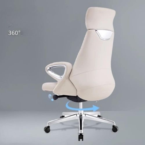 كرسي تنفيذي جلدي عصري – راحة متقدمة بتقنية انعدام...