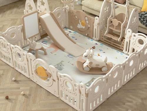 منطقة لعب داخلية متكاملة للأطفال (الكل في واحد)