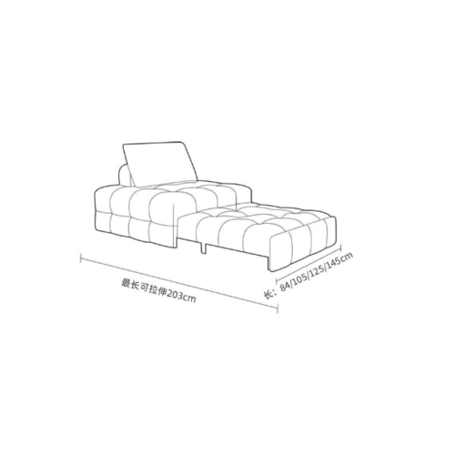 أريكة ناعمة قابلة للتمدد بتصميم عصري ومريح