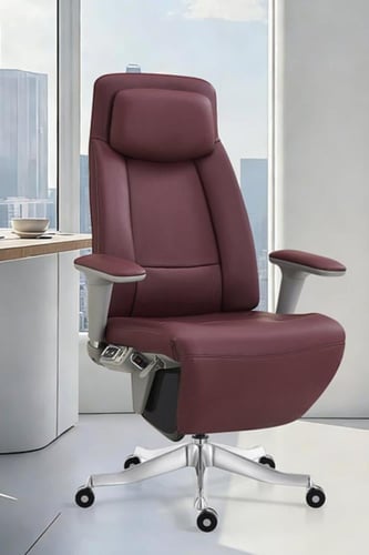 كرسي مكتب فاخر بتصميم مريح ودعم كامل للعمود الفقري