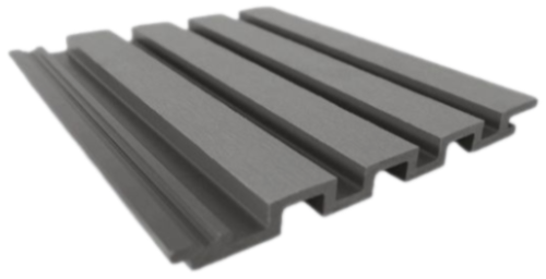 جداريات خشبية وجهين رمادي فاتح