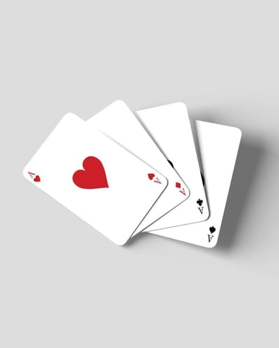 ورق لعب خزام 32 ورقة - PVC عالية الجودة