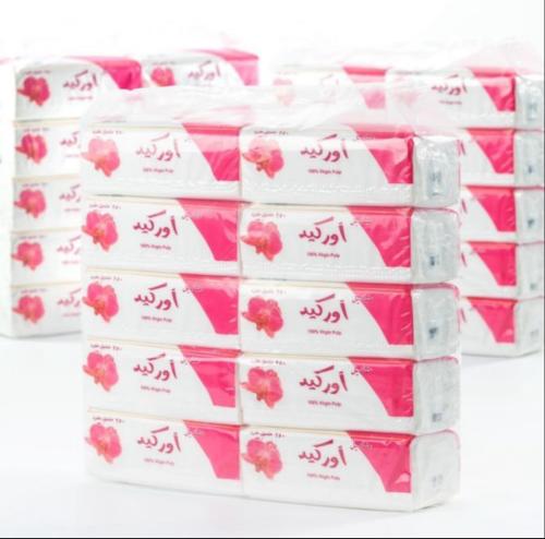 نشاف - مناديل اوركيد 250 مفرد * 10 عبوات