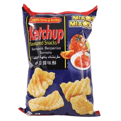 بطاطس مياو مياو مقرمشات بنكهة بالكاتشب 60g